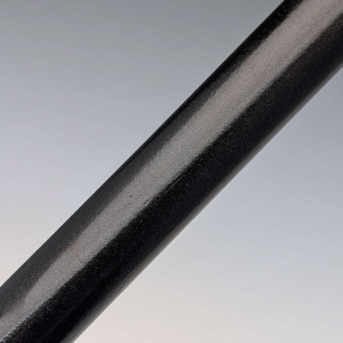 Bastón antiguo británico de 1921, con eje negro y empuñadura de plata esterlina, 91 cm
