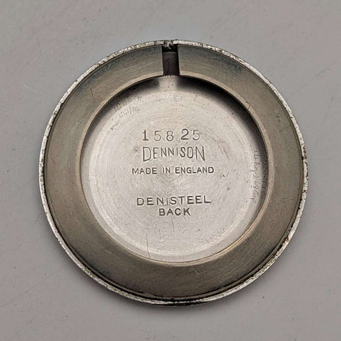 1950년대 영국 빈티지 스미스(SMITH) 손목시계 DeLux AB331 15석 기계식 데니슨 케이스, 작동 양호