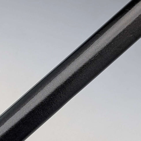 1889年 英国アンティーク ブラックシャフト 純銀製ロンデルハンドル 軽量ステッキ 杖 88cm