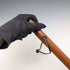 ヴィンテージ マラッカ藤シャフト ホーンハンドル 小型ステッキ 杖 63cm