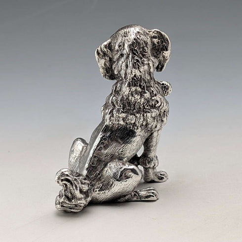 1969年英國復古純銀貴賓犬雕像,164克SMD