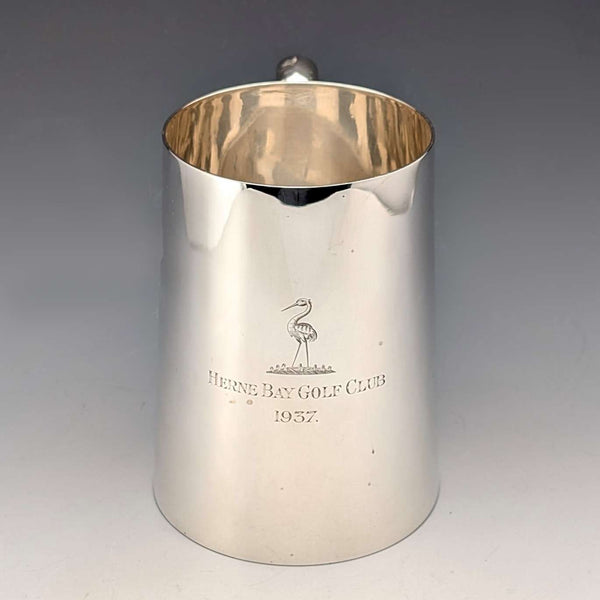 1936년 영국 빈티지 순은 파인트 머그 296g Henry Hodson Plante