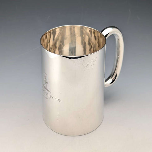 Jarra de pinta de plata esterlina vintage británica de 1936, 296 g, Henry Hodson Plante