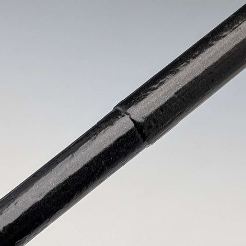 1920年代 アンティーク ブラックシャフト 曲がりハンドル ステッキ 杖 91cm