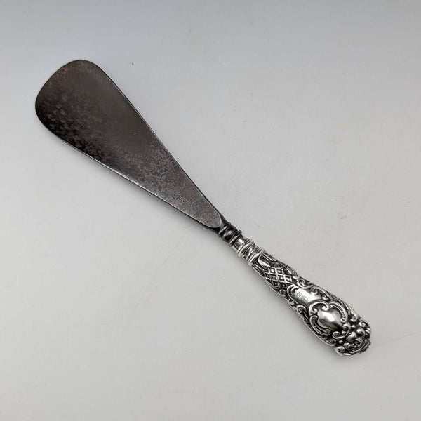 1904年 英国古董纯银手柄鞋拔 Joseph Gloster
