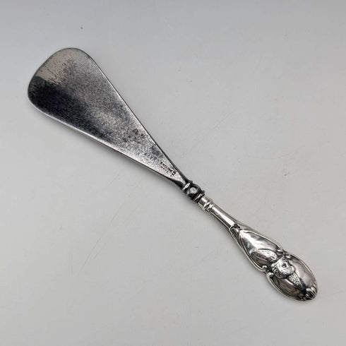 1905年 英国古董 纯银手柄 鞋拔 Henry Matthews