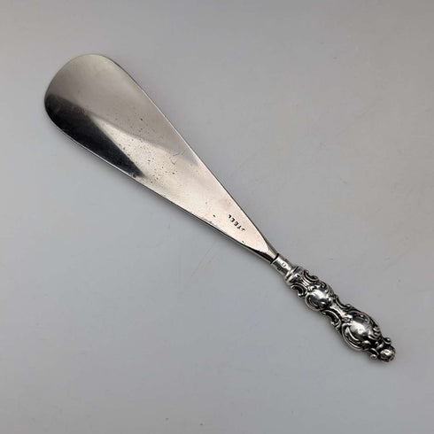1901年 英国アンティーク 純銀ハンドル シューホーン 靴べら Levi&Salaman
Calzador antiguo inglés de 1901 con mango de plata de ley, Levi & Salaman