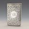 Estuche para tarjetas de plata de ley victoriano, 1897, mecanismo deslizante, 80 g, Henry Williamson