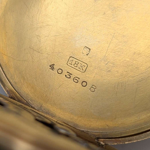 1918년경 파텍 필립 회중시계 18K 골드 오픈페이스 정비 완료