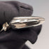 Colgante relicario vintage de plata de ley en forma de corazón con cadena de plata de ley, 7,3 g en total
