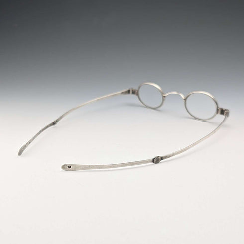 Antigüedad británica georgiana de principios del siglo XIX, gafas pequeñas de plata esterlina, Mary Ann Holmes