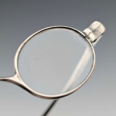 Antigüedad británica georgiana de principios del siglo XIX, gafas pequeñas de plata esterlina, Mary Ann Holmes