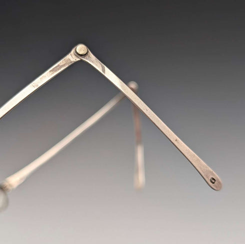 Antigüedad británica georgiana de principios del siglo XIX, gafas pequeñas de plata esterlina, Mary Ann Holmes