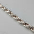 Collar de cadena trenzada de plata de ley vintage británica, 90 cm, 22,3 g, milor