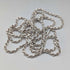 Collar de cadena trenzada de plata de ley vintage británica, 90 cm, 22,3 g, milor