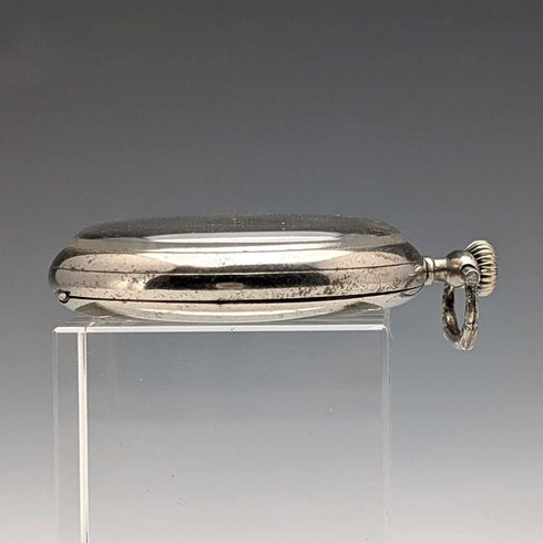 Circa 1930 Vintage Omega Pocket Watch Art Deco Style Alloy Open Face In Good Working Condition