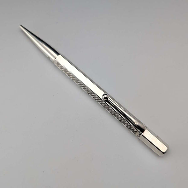 1947年 英国复古纯银六角形推进式自动铅笔 Johnson Matthey