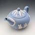 Tetera Wedgwood vintage británica Jasperware azul pálido