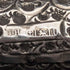 1919 British antique brown shaft dog head handle pure silver decorated walking stick 87cm Jonathan Howell