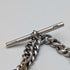 1895 British Antique Sterling Silver Albert Chain, 64g, Sterling Silver Soccer Medal Fob