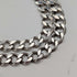 Colgante guardapelo ovalado de plata de ley vintage británica con cadena de plata de ley, 38g en total, CHC