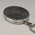Colgante relicario ovalado de plata de ley vintage británica con cadena de plata de ley, 19 g en total DJ