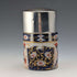 1893 British Antique Silver Lid Imari Pattern Ceramic Bottle Jar by Saunders & Shepherd