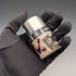 1893 British Antique Silver Lid Imari Pattern Ceramic Bottle Jar by Saunders & Shepherd