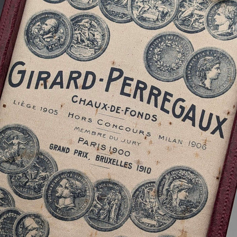 约1930年 芝柏(Girard-Perregaux)怀表 18K金猎表壳 运转良好 附皮盒