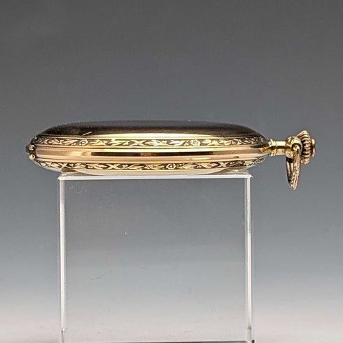 约1930年 芝柏(Girard-Perregaux)怀表 18K金猎表壳 运转良好 附皮盒
