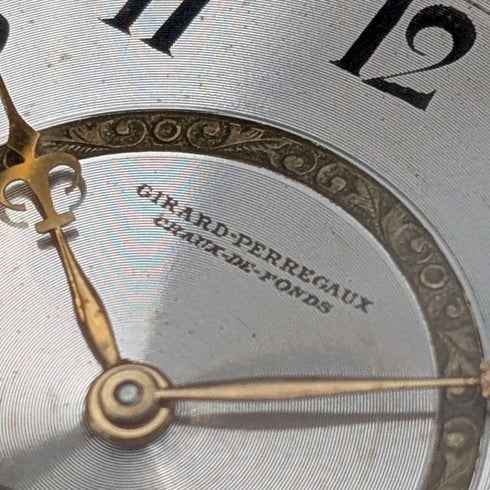 约1930年 芝柏(Girard-Perregaux)怀表 18K金猎表壳 运转良好 附皮盒