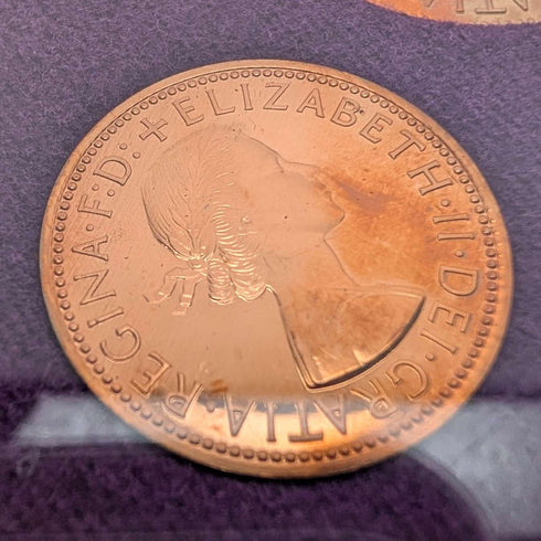 1970年 英国 貨幣制度10進法化前 硬貨コイン8枚セット Royal Mint
Set de 8 monedas del Reino Unido, anterior a la decimalización, 1970, Royal Mint
