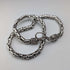 Vintage Sterling Silver Byzantine Chain Necklace, 46cm, 98g