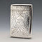 Estuche para cigarrillos de plata esterlina, antigüedad británica de 1902, 75 g, I.J. Evens&Co