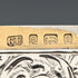 Estuche para tarjetas de plata esterlina, grabado estilo pergamino, Reino Unido, 1900, 71 g, George Unite