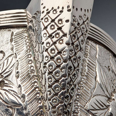 Jarra para crema de plata esterlina antigua británica de 1792, 170 g, Robert Hennell I