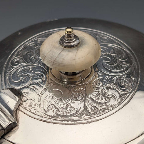 Circa 1905 British Antique Silver Plated Teapot by John Henry Potter