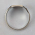 Anillo sello vintage de plata de ley y chapado en oro de 9 quilates (talla 22)