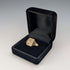 Anillo sello vintage de plata de ley y chapado en oro de 9 quilates (talla 22)