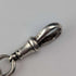 Cadena Albert de plata de ley, eslabones de fantasía, antigüedad británica de alrededor de 1894, 44 g, con medalla-fob de plata de ley