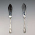 1870s British Antique Silver Plated Butter Knife Pair in Case