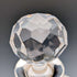 1983年 英国复古切割玻璃方形醒酒器 纯银装饰 Garrard&Co