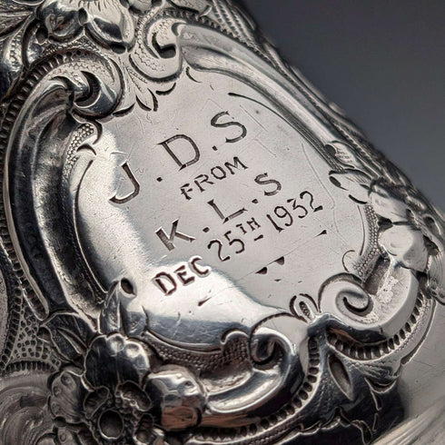 Mid-19th Century British Antique Silver Plate Mug