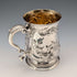 Taza de plata de ley con decoración floral, Jorge III, Gran Bretaña, 1765, 201 g, Walter Brind