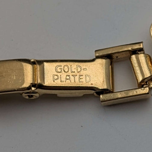 Vintage gold plated beaded bracelet