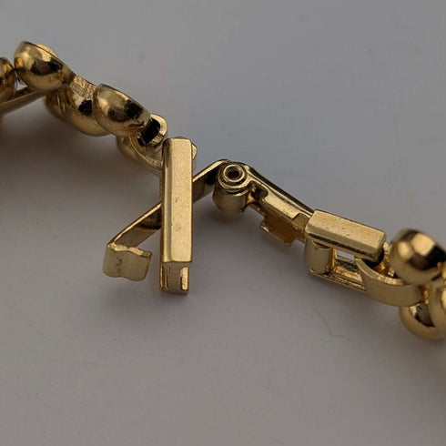 Vintage gold plated beaded bracelet