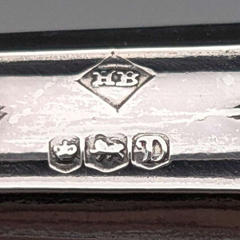 1971年 英国ヴィンテージ 纯银手柄信件拆封刀 带盒 极美品 Harrison Brothers