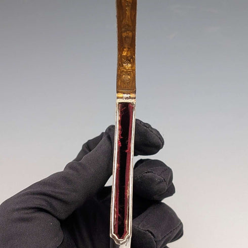 1901年 英国古董 浮雕纯银名片盒 70g Colen Hewer Cheshire