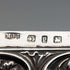 1898 British Antique Relief Sterling Silver Card Case, 69g, by Matthew John Jessop