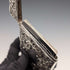 1898 British Antique Relief Sterling Silver Card Case, 69g, by Matthew John Jessop
